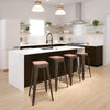 Set of 4 Modern Industrial Metal Stools  in Gun Metal Gray - Flash Furniture