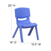 Set of 4 Plastic School Chairs - Flash Furniture