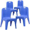 Set of 4 Plastic School Chairs - Flash Furniture