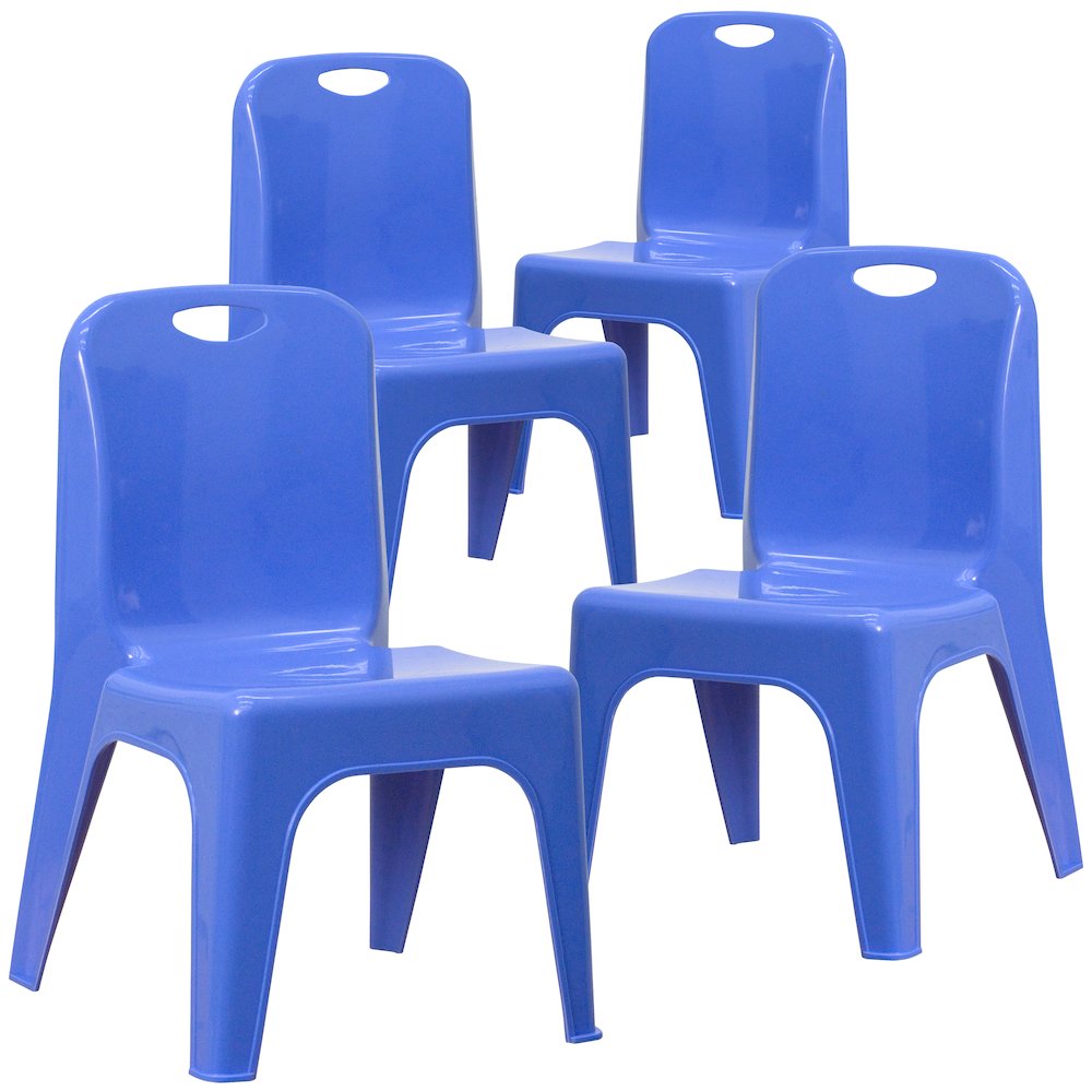 Set of 4 Plastic School Chairs - Flash Furniture