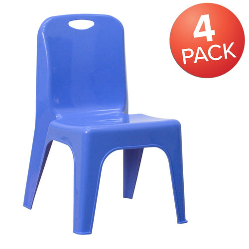 Set of 4 Plastic School Chairs - Flash Furniture