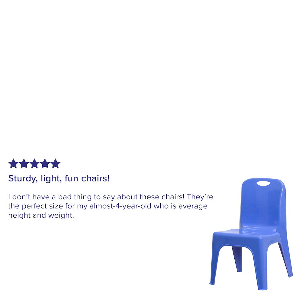 Set of 4 Plastic School Chairs - Flash Furniture