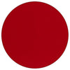 60'' Round Red Thermal Laminate Activity Table - Standard Height Adjustable Legs - Flash Furniture