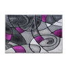 2' x 3' Purple Abstract Pattern Area Rug - Olefin Rug - Flash Furniture