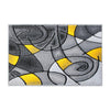 2' x 3' Yellow Abstract Pattern Area Rug - Olefin Rug - Flash Furniture