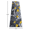 2' x 7' Yellow Abstract Area Rug - Olefin Rug - Flash Furniture