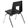 Advantage Black Student Stack School Chair - 12-inch - Flash Furniture