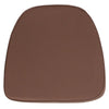 Soft Brown Fabric Chiavari Chair Cushion - Flash Furniture