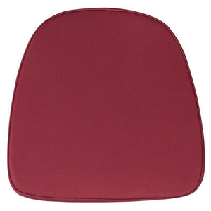 Soft Burgundy Fabric Chiavari Chair Cushion - Flash Furniture