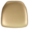 Hard Gold Vinyl Chiavari Chair Cushion - Flash Furniture