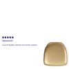 Hard Gold Vinyl Chiavari Chair Cushion - Flash Furniture