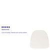 Soft Ivory Fabric Chiavari Chair Cushion - Flash Furniture