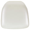 Hard Ivory Vinyl Chiavari Chair Cushion - Flash Furniture