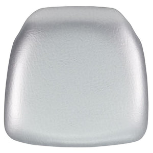 Hard Silver Vinyl Chiavari Chair Cushion - Flash Furniture