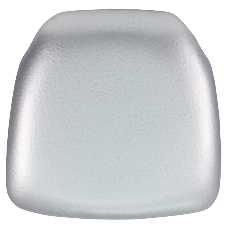 Hard Silver Vinyl Chiavari Chair Cushion - Flash Furniture