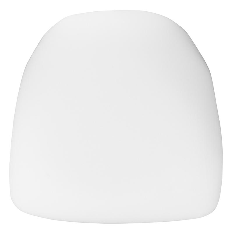 Hard White Fabric Chiavari Chair Cushion - Flash Furniture