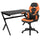Black Gaming Desk and Orange/Black Racing Chair Set - Flash Furniture