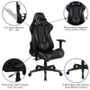 Red Gaming Desk and Gray Reclining Gaming Chair Set - Flash Furniture