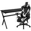Gaming Desk and Black Footrest Reclining Gaming Chair Set - Flash Furniture