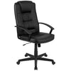 Flash Fundamentals High Back Black Task Office Chair with Arms - Flash Furniture