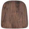 Rustic Walnut Wood Seat for Colorful Metal Chairs - Flash Furniture