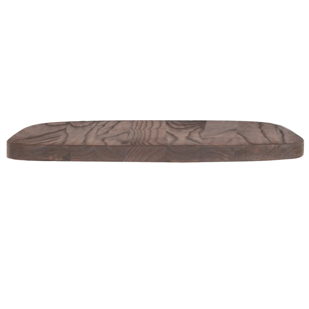 Rustic Walnut Wood Seat for Colorful Metal Chairs - Flash Furniture