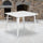 Commercial Grade 35.5'' Square White Metal Indoor-Outdoor Table - Flash Furniture