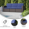Contemporary Outdoor Sofa - Flash Furniture