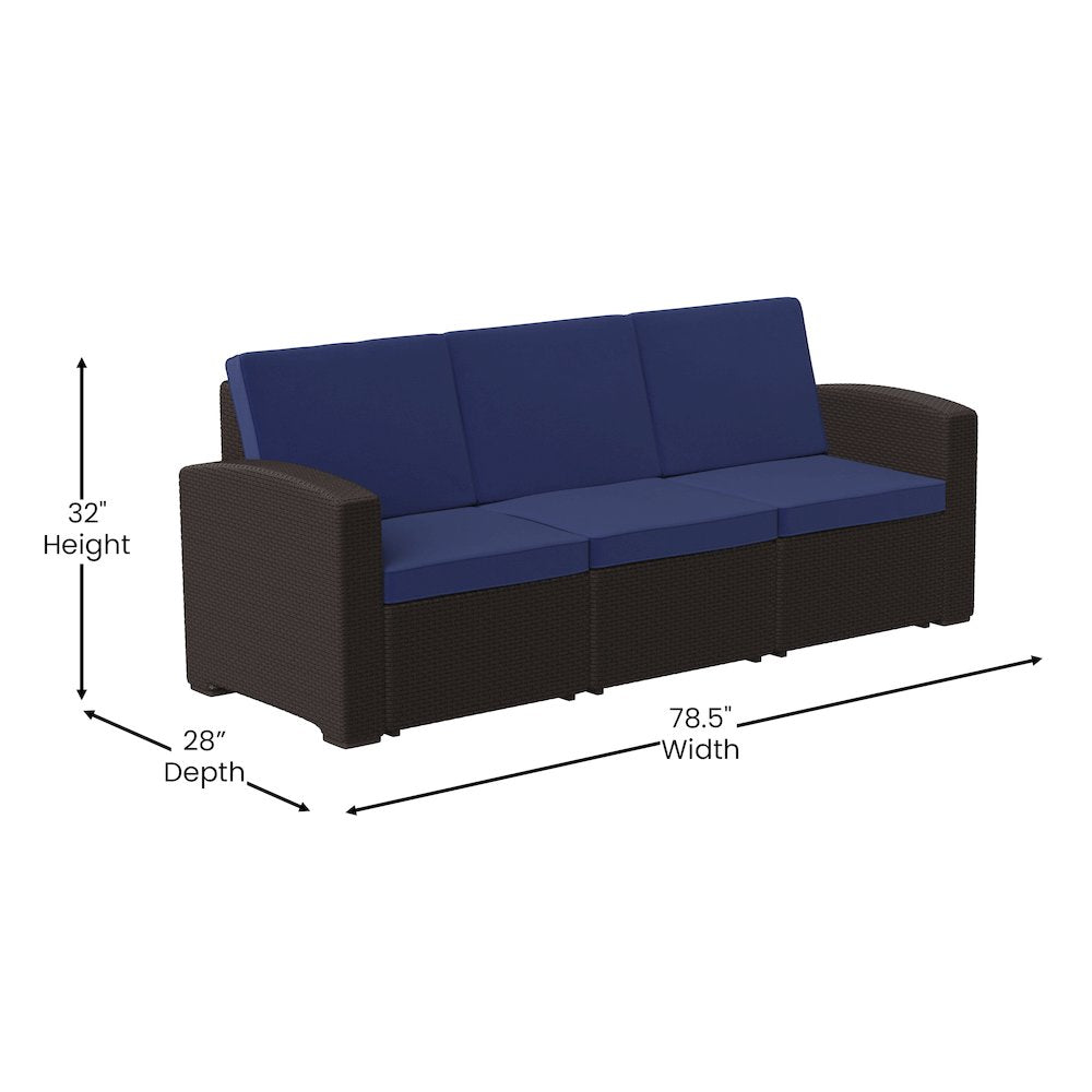 Contemporary Outdoor Sofa - Flash Furniture