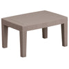 Light Gray Faux Rattan Coffee Table - Flash Furniture