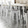 30'' High White Metal Indoor-Outdoor Barstool with Gray Poly Resin Wood Seat - Flash Furniture
