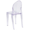 Ghost Side Chair in Transparent Crystal - Flash Furniture