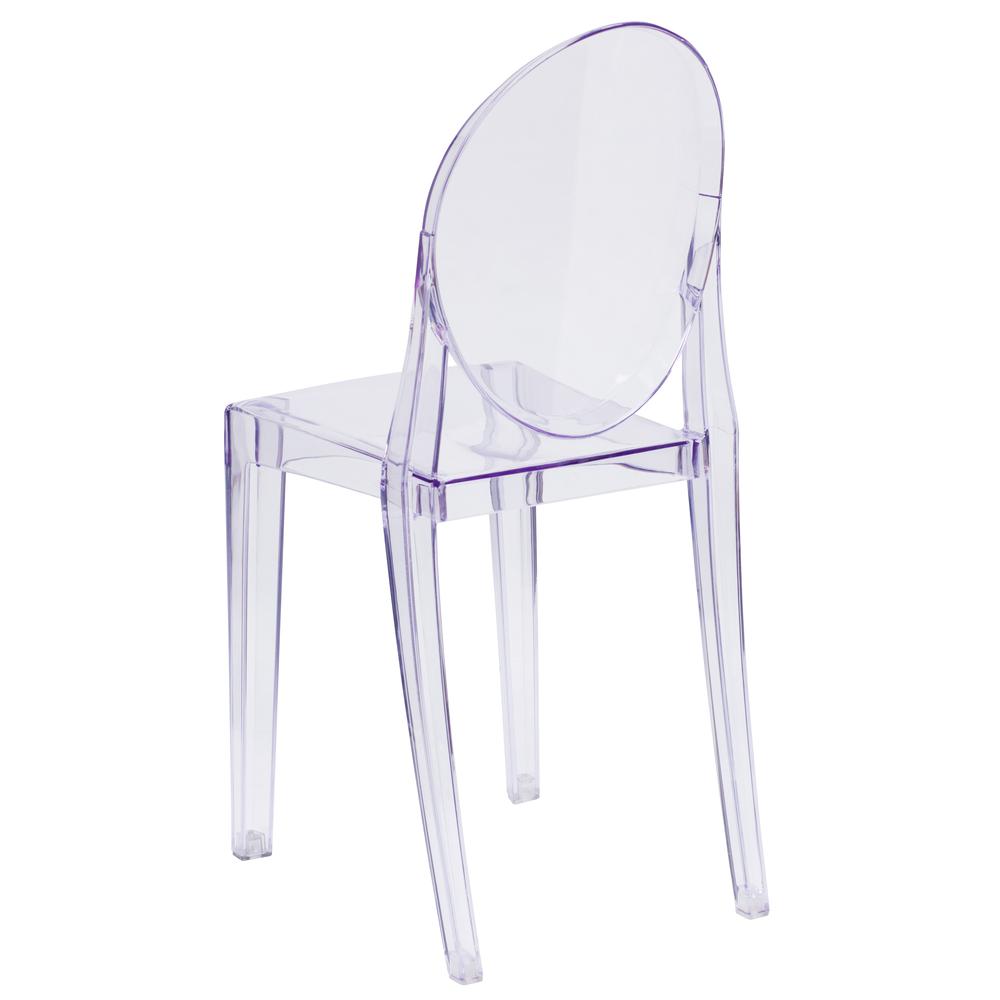 Ghost Side Chair in Transparent Crystal - Flash Furniture