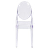 Ghost Side Chair in Transparent Crystal - Flash Furniture