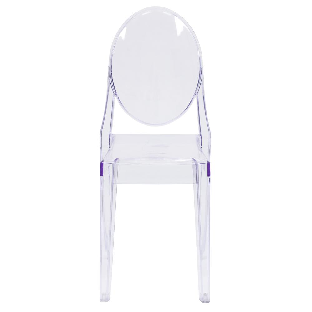 Ghost Side Chair in Transparent Crystal - Flash Furniture
