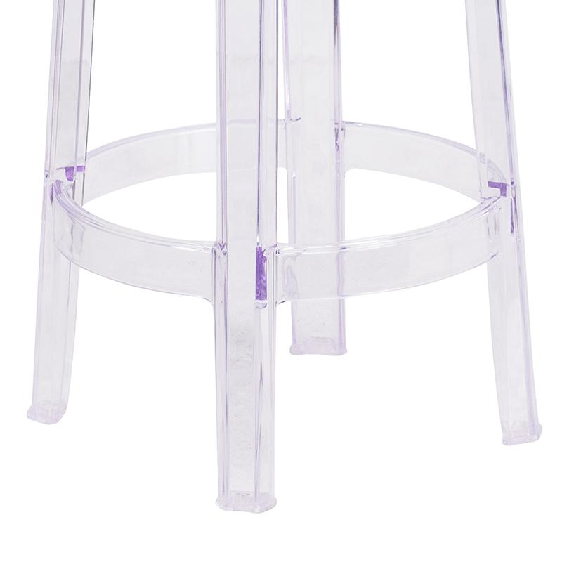 25.75'' High Transparent Counter Height Stool - Flash Furniture