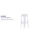 29.75'' High Transparent Barstool - Flash Furniture