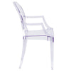 Ghost Chair with Arms in Transparent Crystal - Flash Furniture