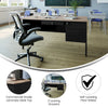 Contemporary 30x60 Commercial Grade Single Pedestal Desk with Drawers, White Oak - Flash Furniture