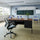 30x60 Double Pedestal Desk with 5 Locking Drawers, Walnut Top and Black Frame - Flash Furniture