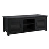 65'' Entertainment Center with Storage Cabinets for up to 80'' TV's, Black - Flash Furniture