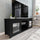 65'' Entertainment Center with Storage Cabinets for up to 80'' TV's, Black - Flash Furniture