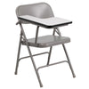Premium Steel Folding Chair with Right Handed Tablet Arm - Flash Furniture