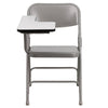 Premium Steel Folding Chair with Right Handed Tablet Arm - Flash Furniture
