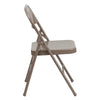 HERCULES Series Triple Braced & Double Hinged Beige Metal Folding Chair - Flash Furniture