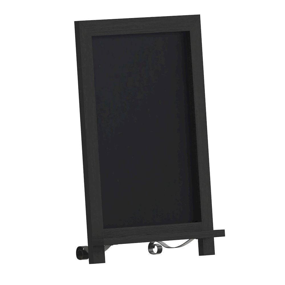 12'' x 17'' Black Tabletop Magnetic Chalkboard Sign - Flash Furniture