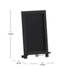 12'' x 17'' Black Tabletop Magnetic Chalkboard Sign - Flash Furniture