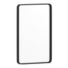 20'' x 30'' Decorative Wall Mirror - Rounded Corners, Matte Black - Flash Furniture