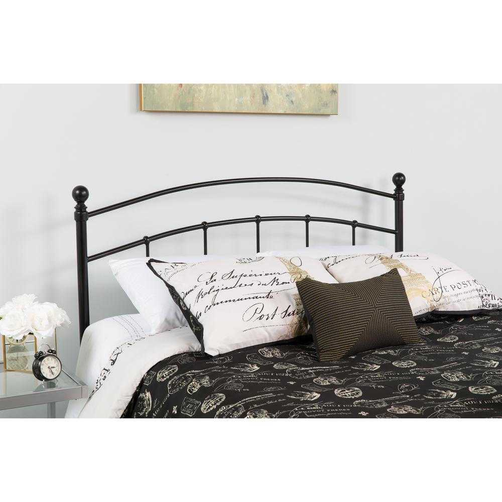 Woodstock Decorative Black Metal Queen Size Headboard - Flash Furniture