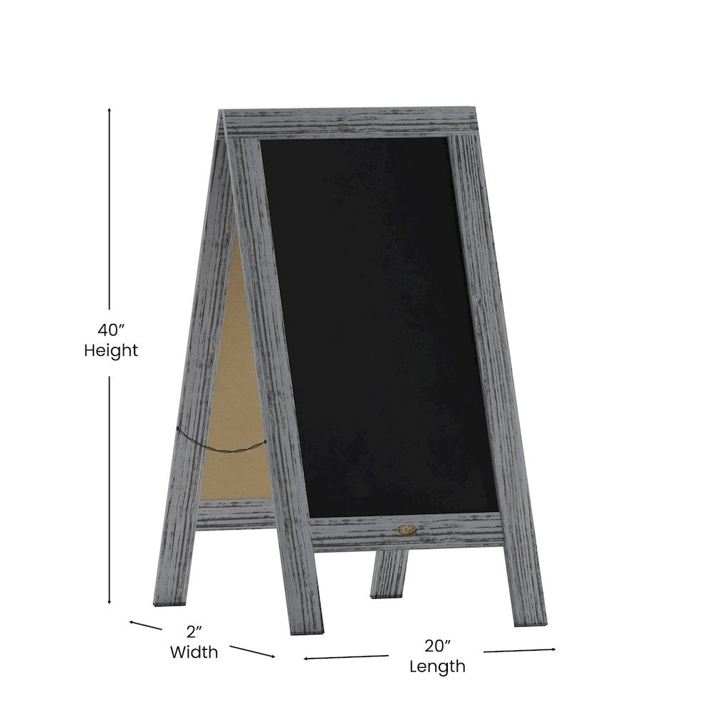 Vintage 18 x 24 Wall Mount Magnetic Chalkboard - Flash Furniture